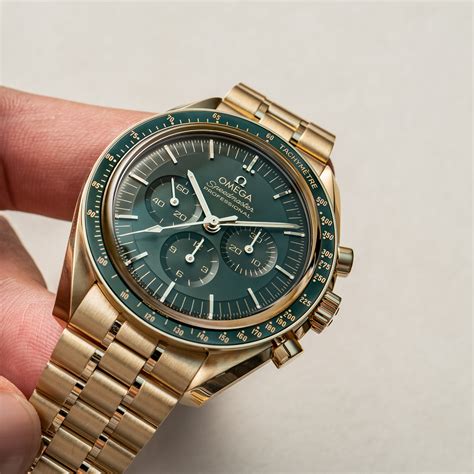 omega speedmaster moonshine gold